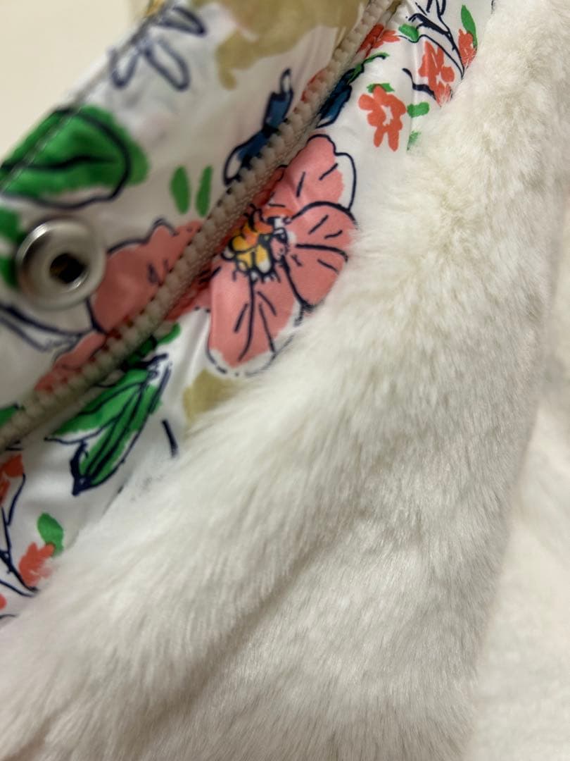 新品　プチバトー　ダウン　18m/81cm　動物柄