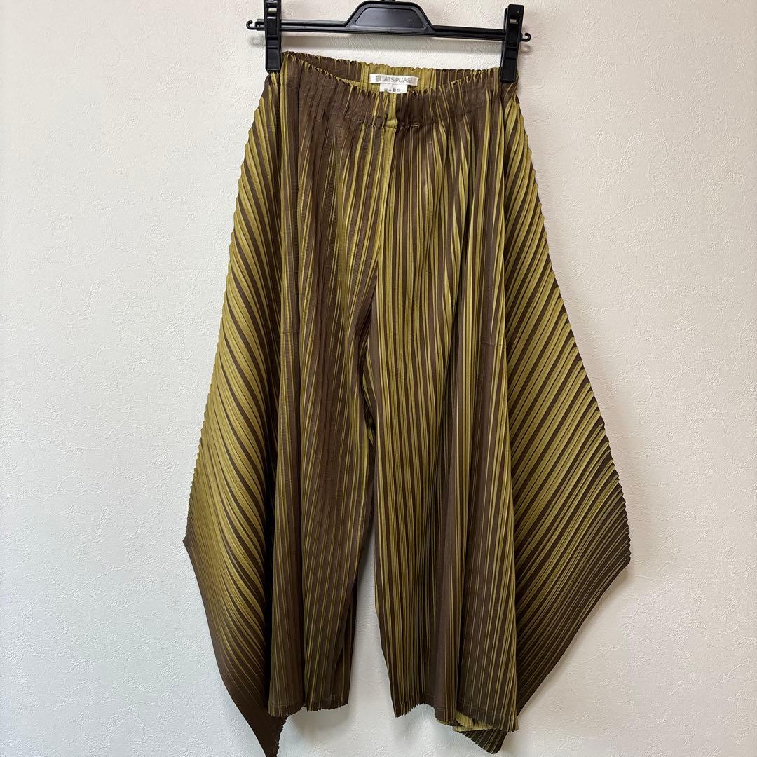 PLEATS PLEASE プリーツガウチョパンツ