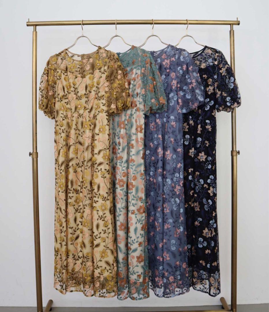 Dorry Doll ブルーミーフラワードレス　オレンジ