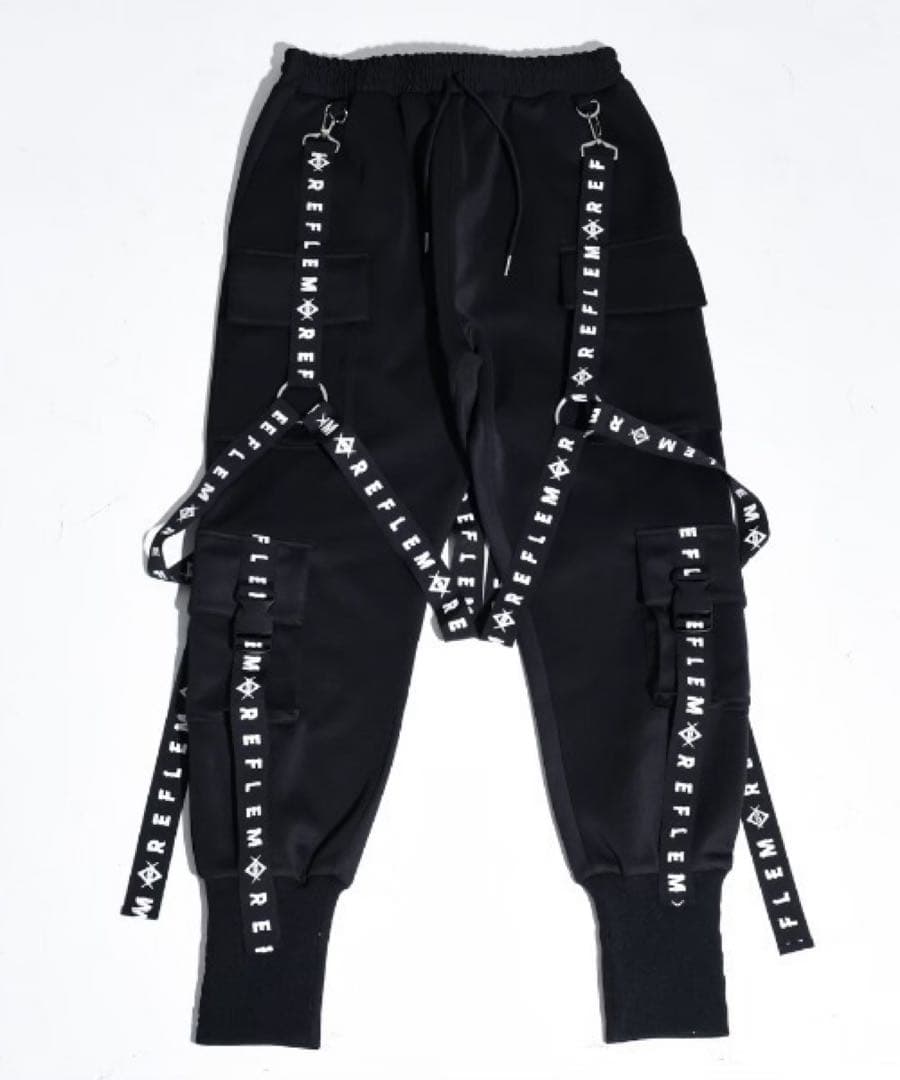 REFLEM ハーネスロゴベルトカーゴパンツ