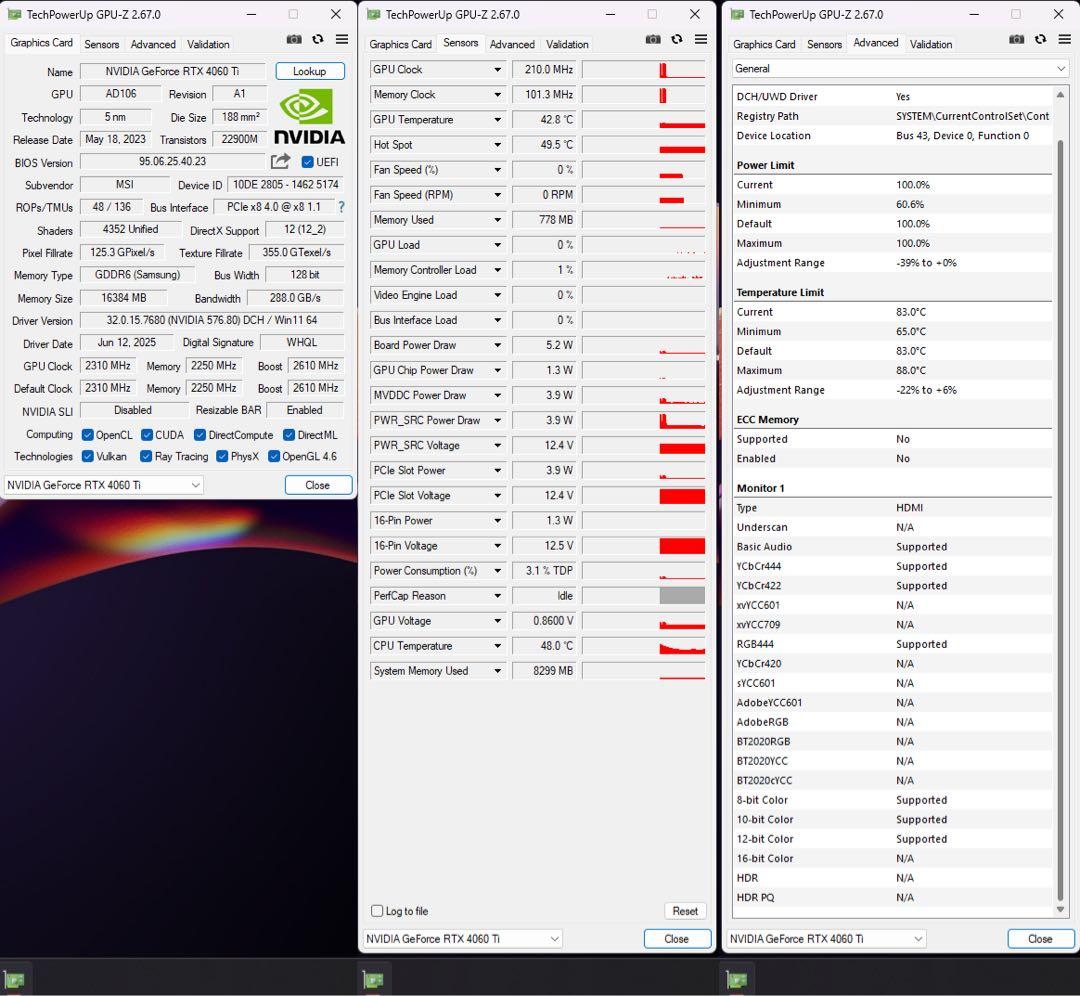 【小型】MSI RTX 4060 Ti 16GB VENTUS 2X BLACK
