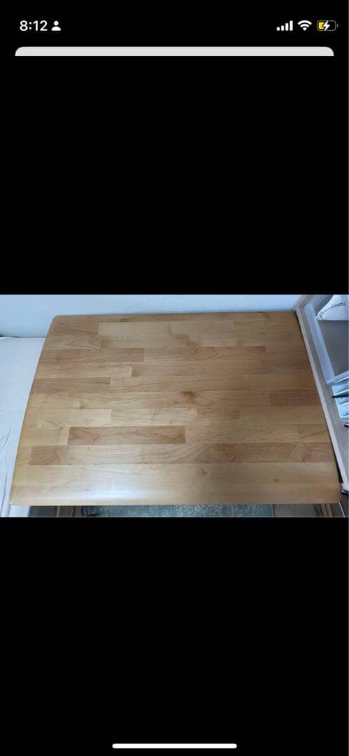 ニトリ　天然木　ダイニングテーブル