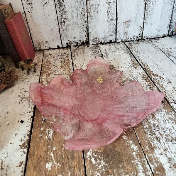 ヴィンテージ 未使用 IWATA GLASS 東京 岩田ガラス工芸 硝子 皿