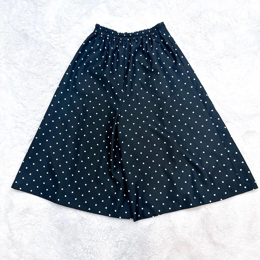 BEARDSLEY ドット柄 ロングスカート　キュロット　ブラック