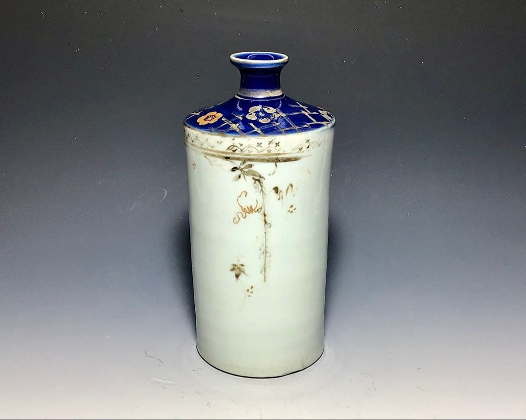 「古九谷」金銀彩藤文瓶