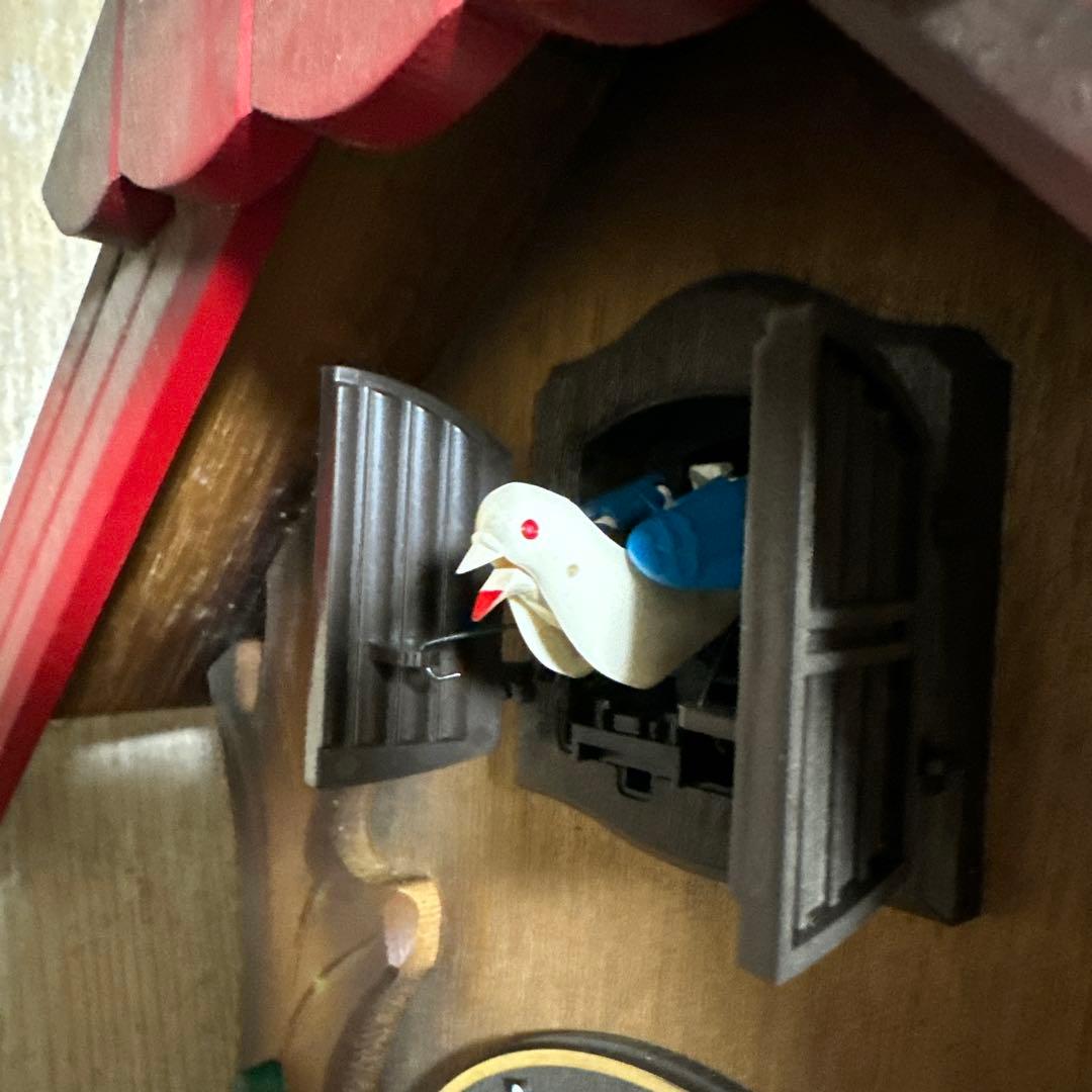 ケ*ン様 昭和レトロの可愛い木製鳩時計！しかも何と新品未使用です！！