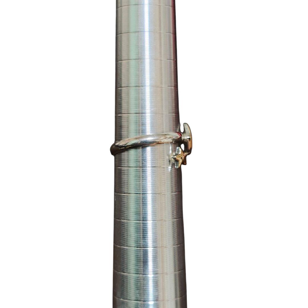 K18/925S刻印　スター/ハートリング　9号