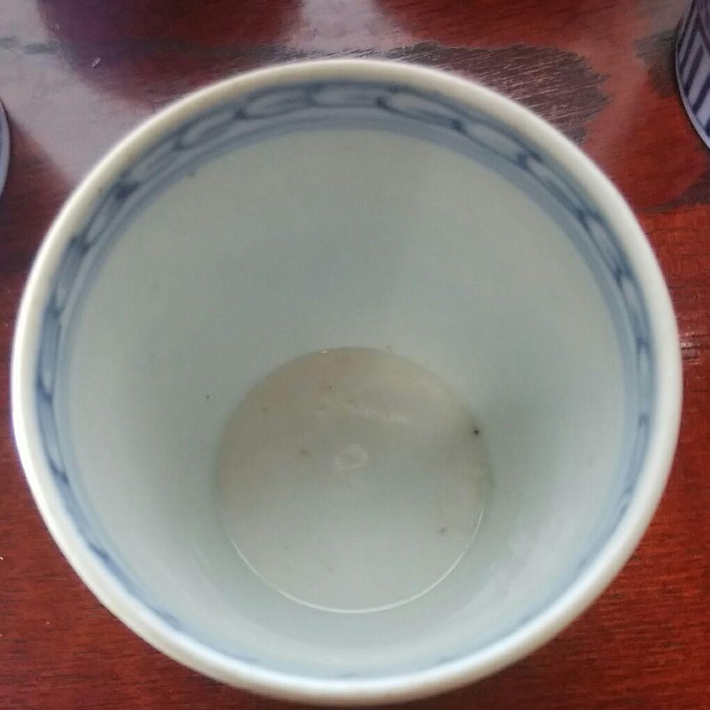 170   古伊万里　染付　蛸唐草　蕎麦 猪口