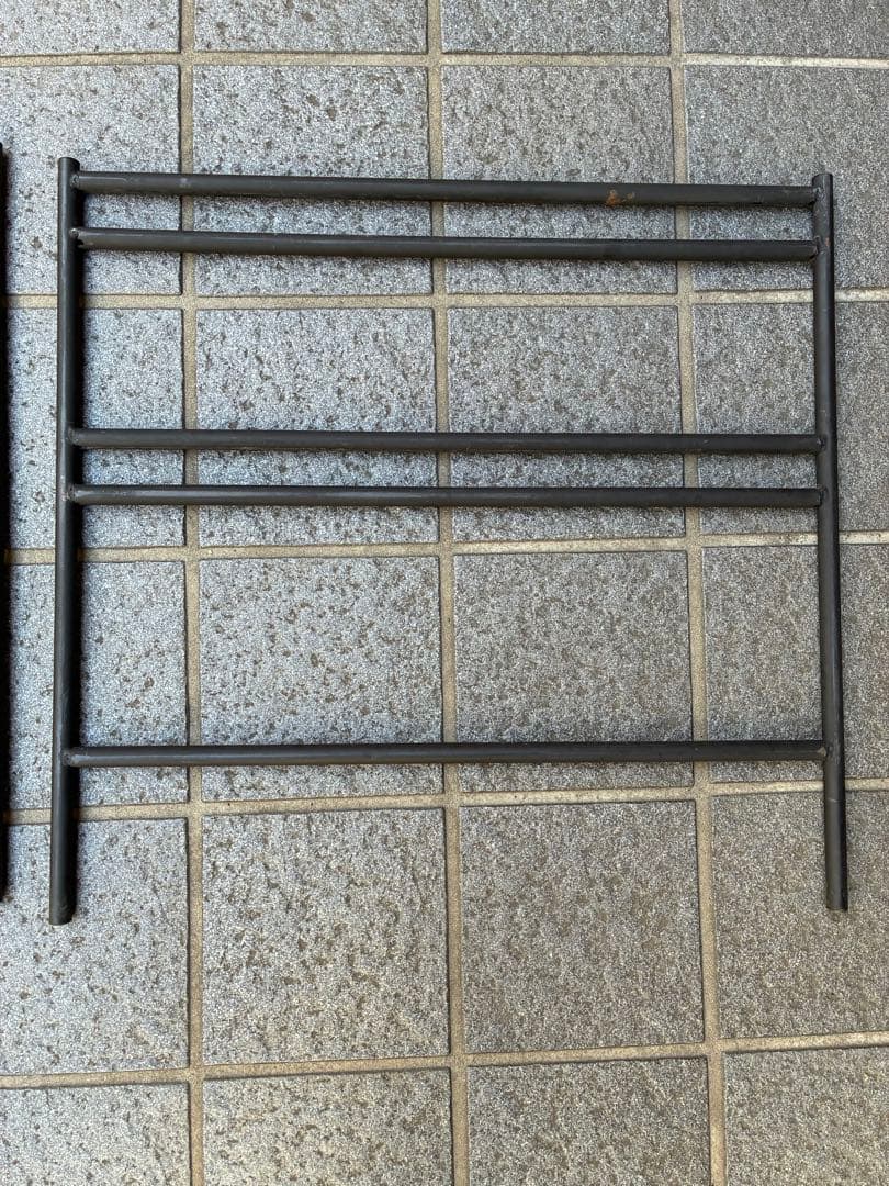 DODテキーラアイアンテーブル脚3つ+手作り棚板+カバーset