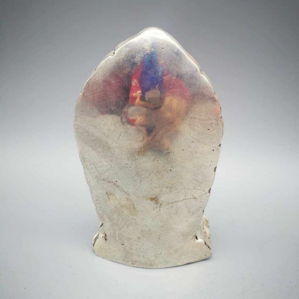 仏教美術銅鎏銀チベット密宗密教十一面千手観音立像