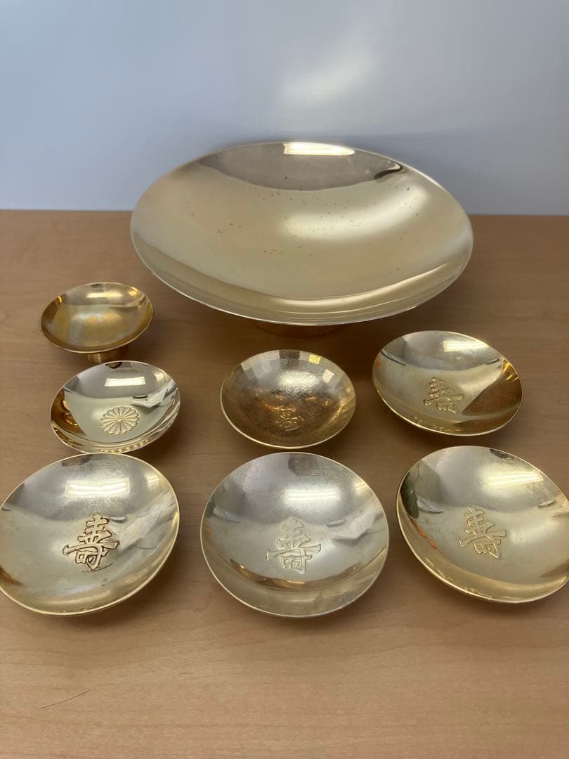 【純金24K】金杯 8個セット 総量910g 金量 約9.1g