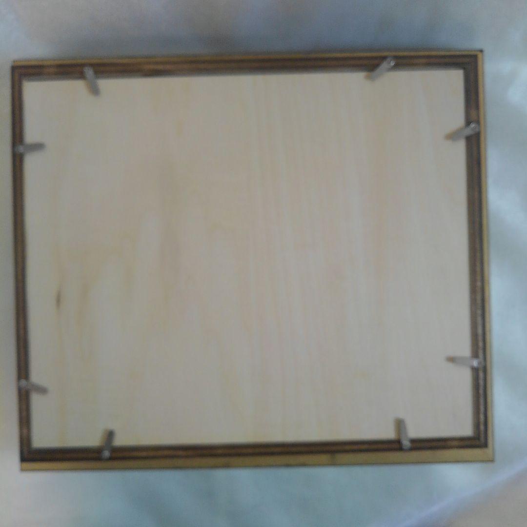 特価　3AP用　超厚額　黒　 水色のマット　No.60247　シャドーボックス