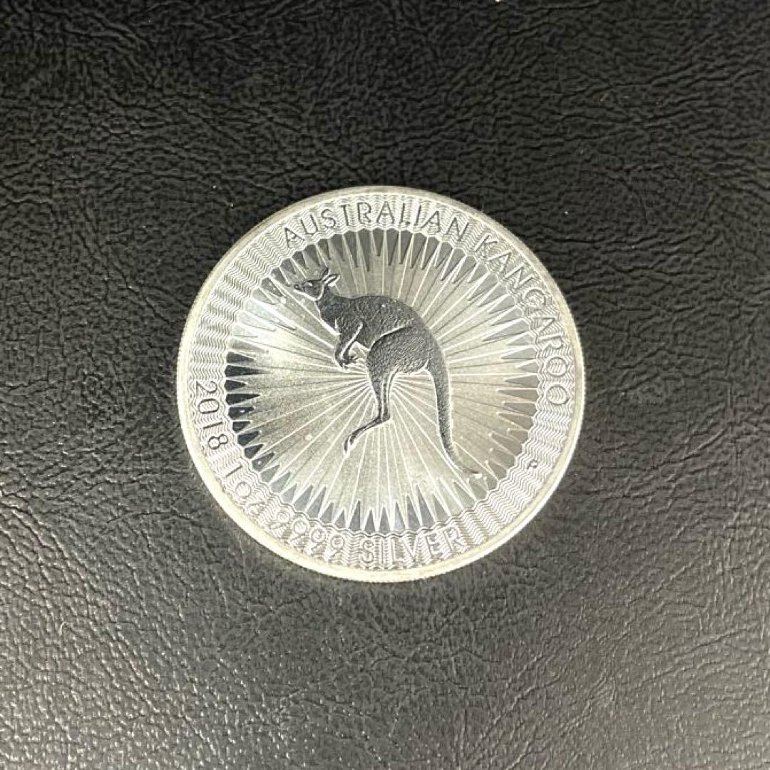【純銀】オーストラリア　カンガルー 銀貨　1oz ケース付き　①