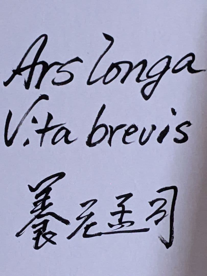 e*n様 養老孟司 直筆色紙