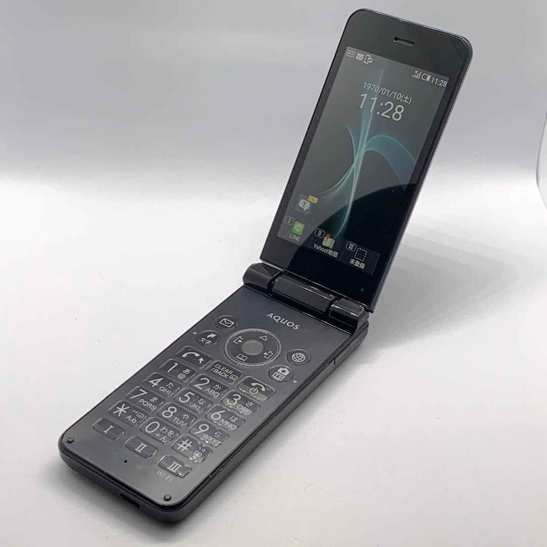 AQUOS ケータイ2 601SH ブラック SIMフリー SIMロック解除済み