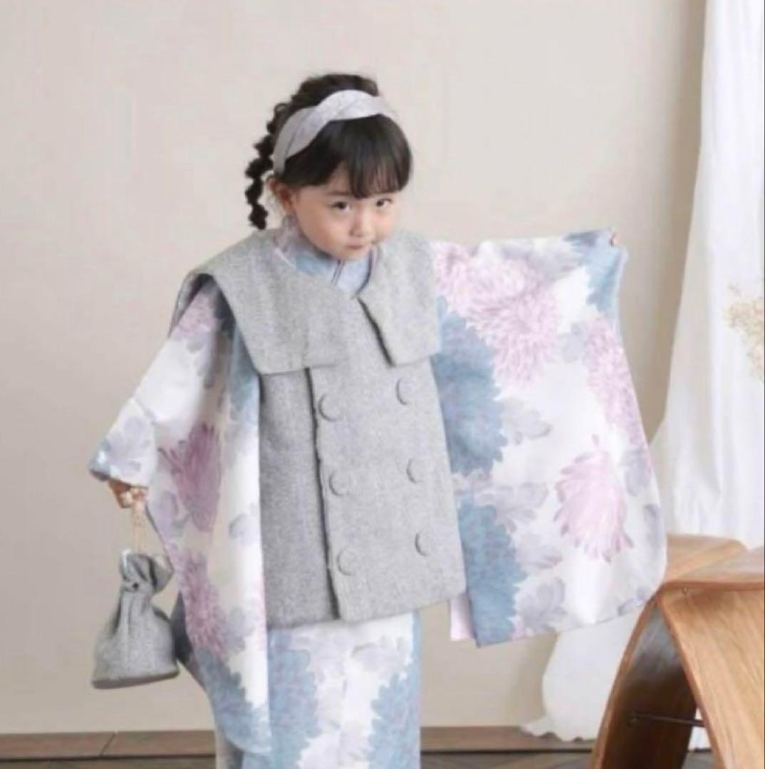 【土日限定値下げ！】ひよこ商店✴︎大人気柄　美品　七五三　3歳　お被布セット✴︎