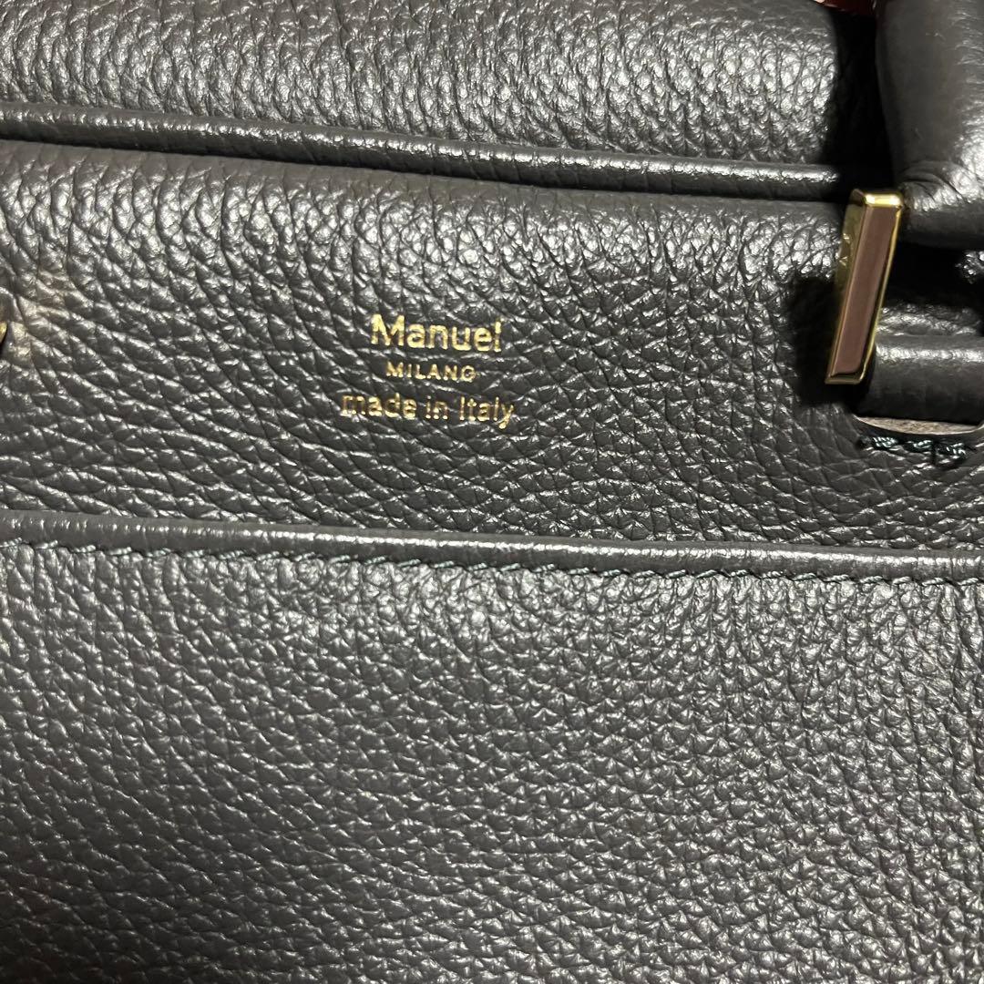 IENA Manuel MILANOマニュエルミラノ　レザーバッグ グレー系