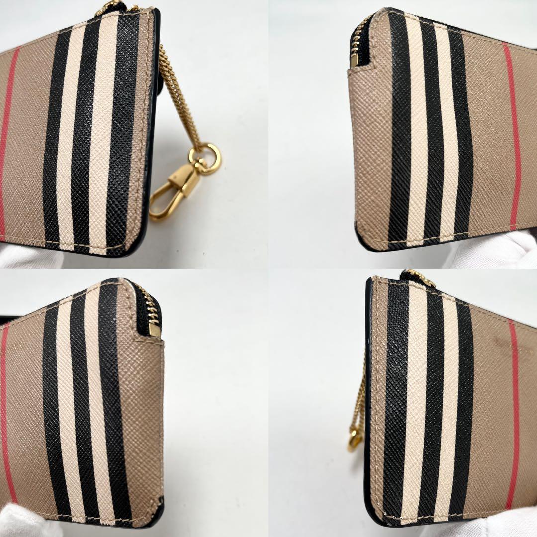 【美品】バーバリー　パース　小銭入れ　キーホルダー　ノバチェック　希少
