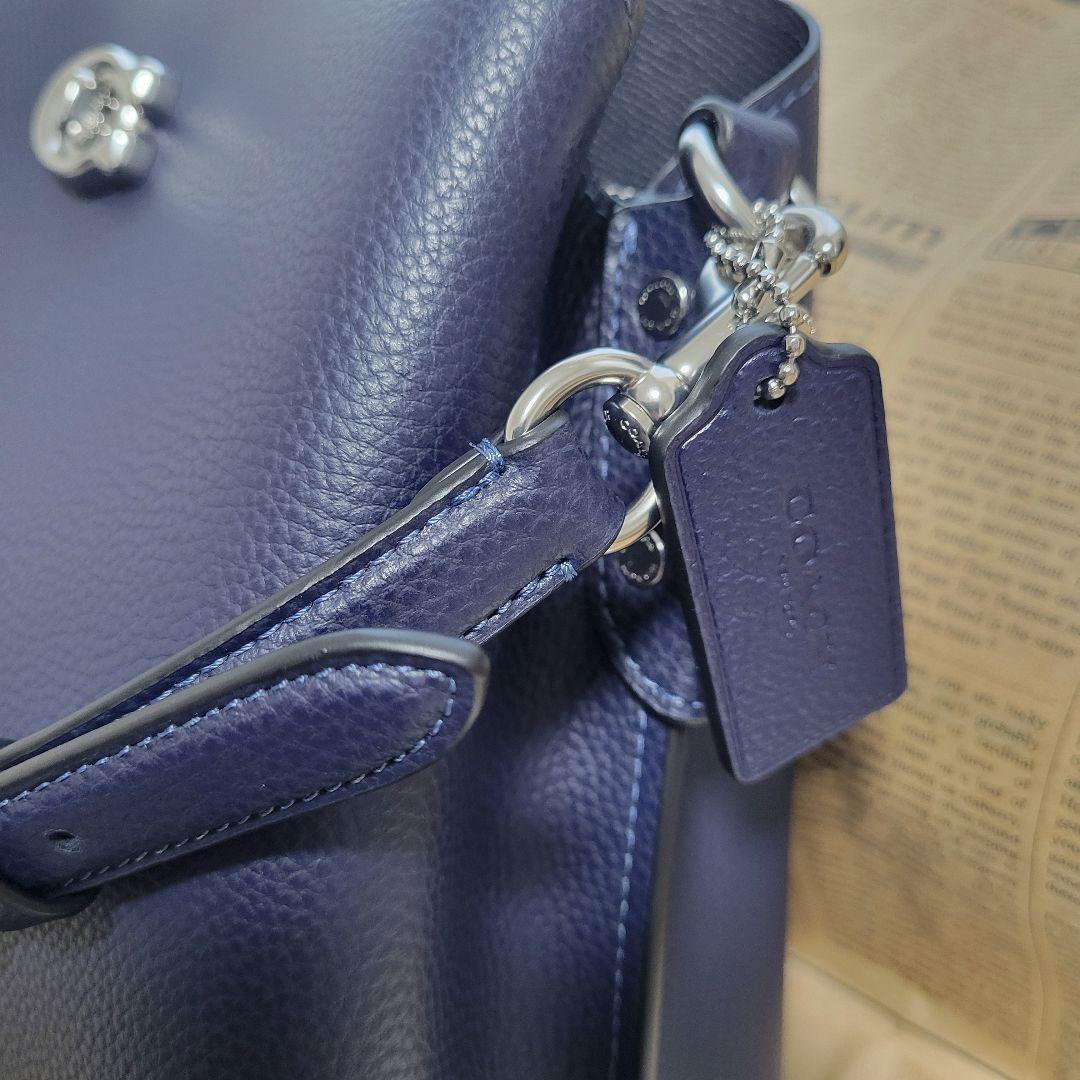 本日まで★最終値下げ【訳あり新品】コーチ★COACH ウィロウ バッグ　ネイビー