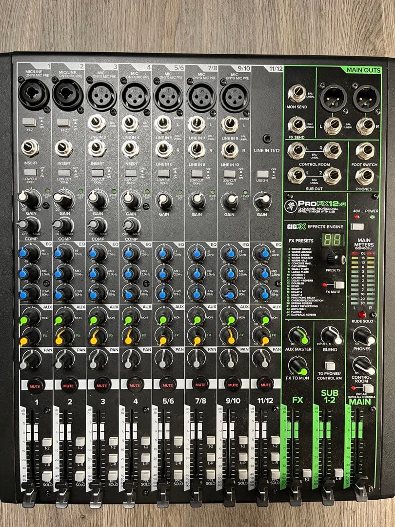 【最終値下げ】MACKIE ミキサー/インターフェイス ProFX12v3