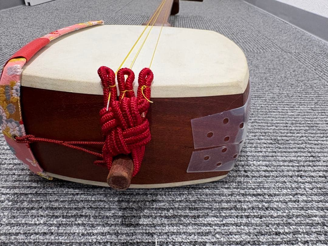 三味線 本体 花柄装飾 3弦 和楽器