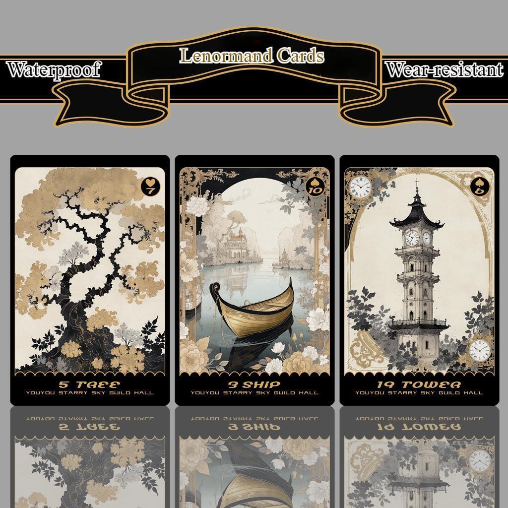 【正規品ルノルマンカード】美麗✨海外インディーズ✨シックで上品な色彩のデッキ