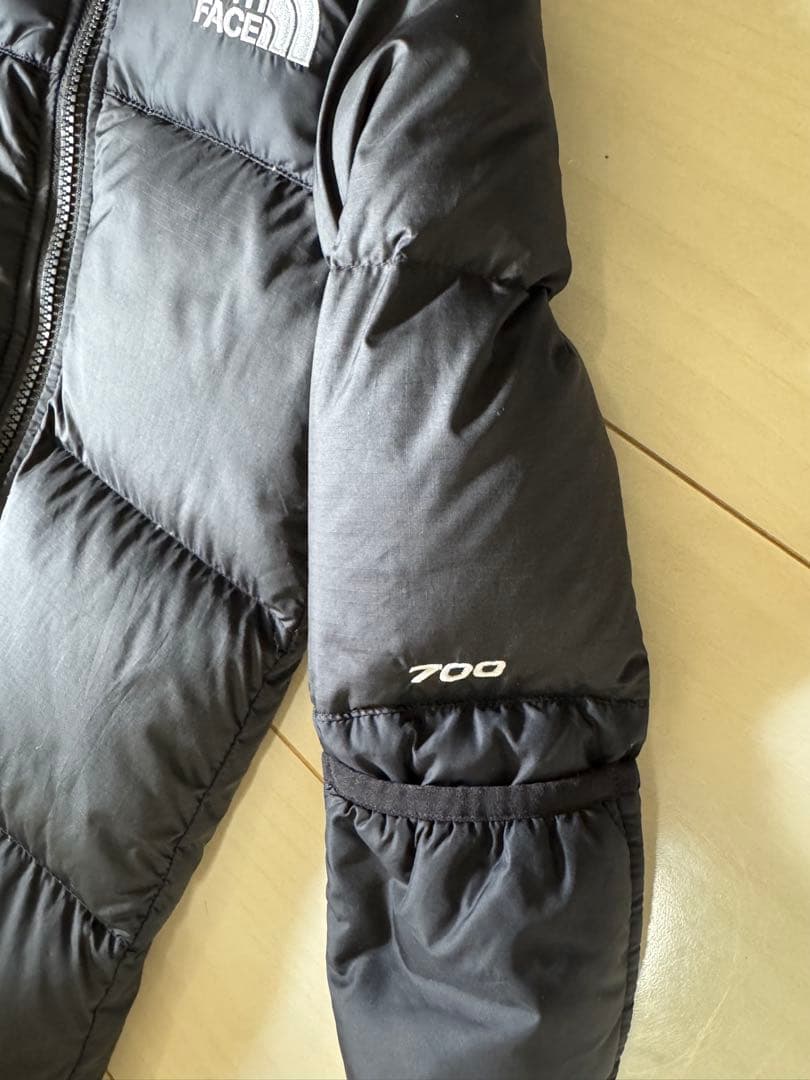 THE NORTH FACE ダウンコート ブラック 700フィル　ベビー９０