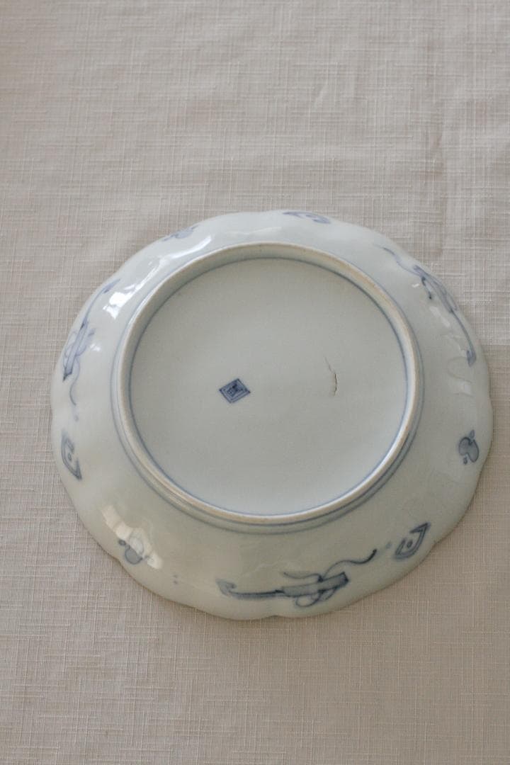 【古いものです】アンティーク　レトロ　器　食器　皿　骨董　色絵　大皿　中皿　小皿