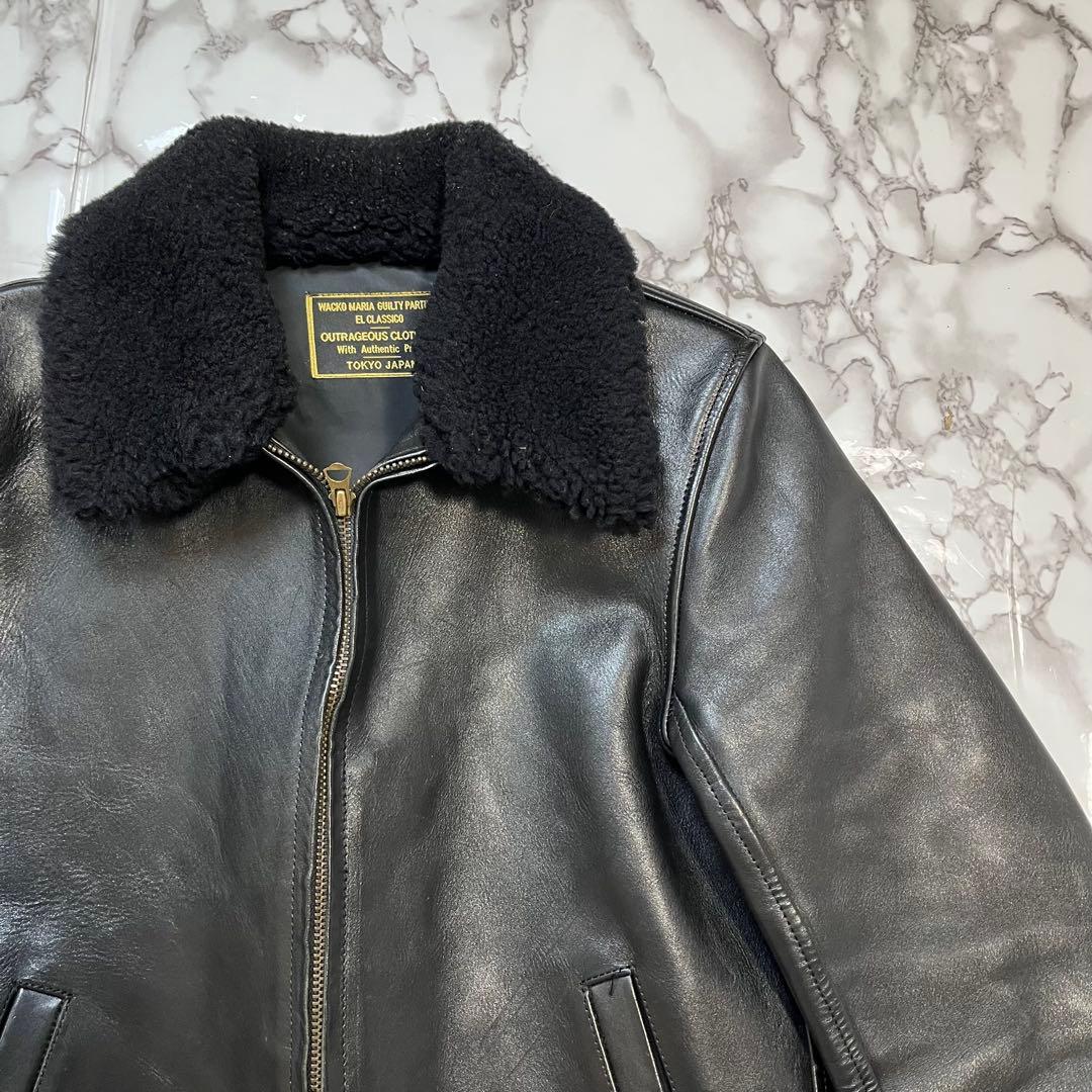 WACKOMARIA ワコマリア G1 レザージャケット Mサイズ レア　ボア