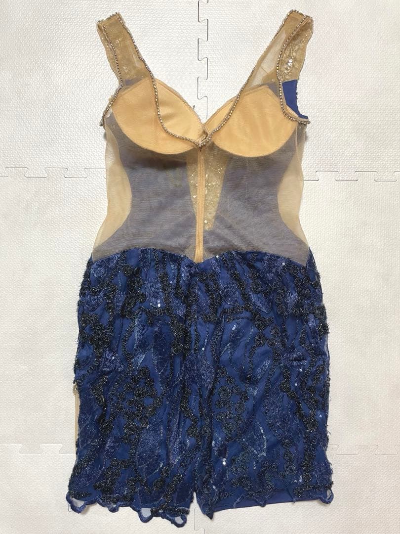 AngelR エンジェルアール ドレス キャバクラ ビジュー シアー ラメ 青