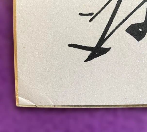 【送料無料】 西部警察 石原裕次郎含む 寄せ書きサイン色紙 三井グリーンランド