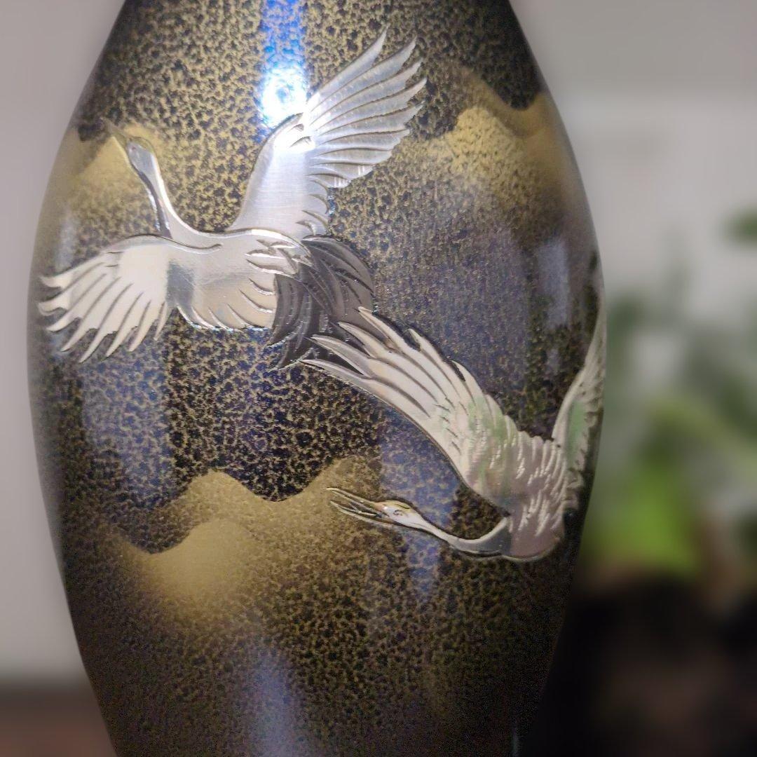 青銅花瓶　宏来造作