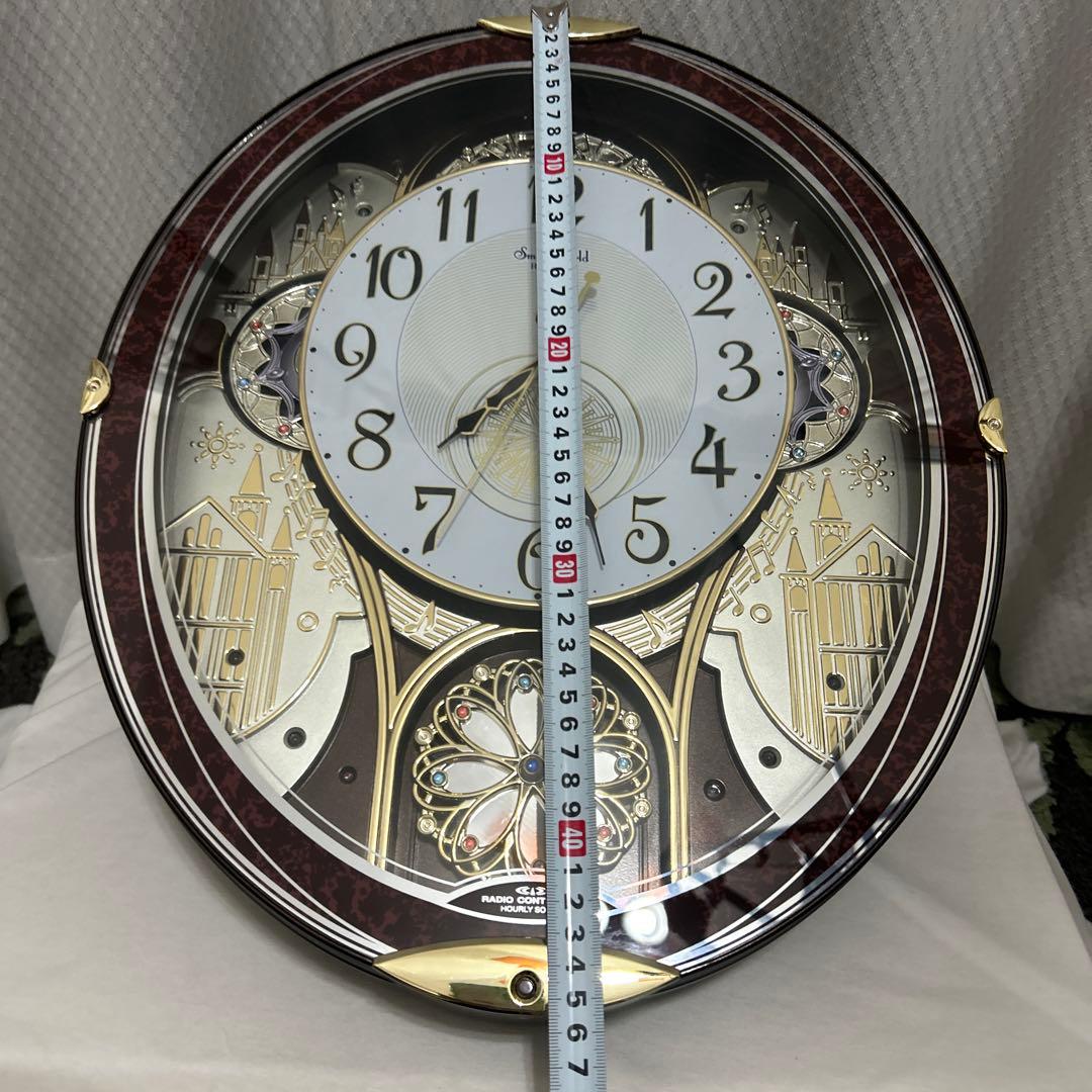 リズム時計　電波からくり時計　スモールワールド