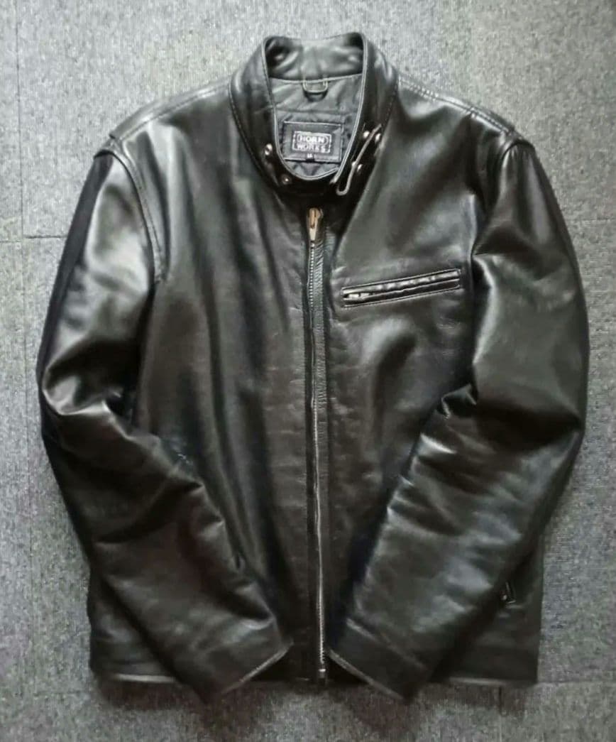 HORN WORKS ホーンワークス レザー ライダースジャケット 本革 LL