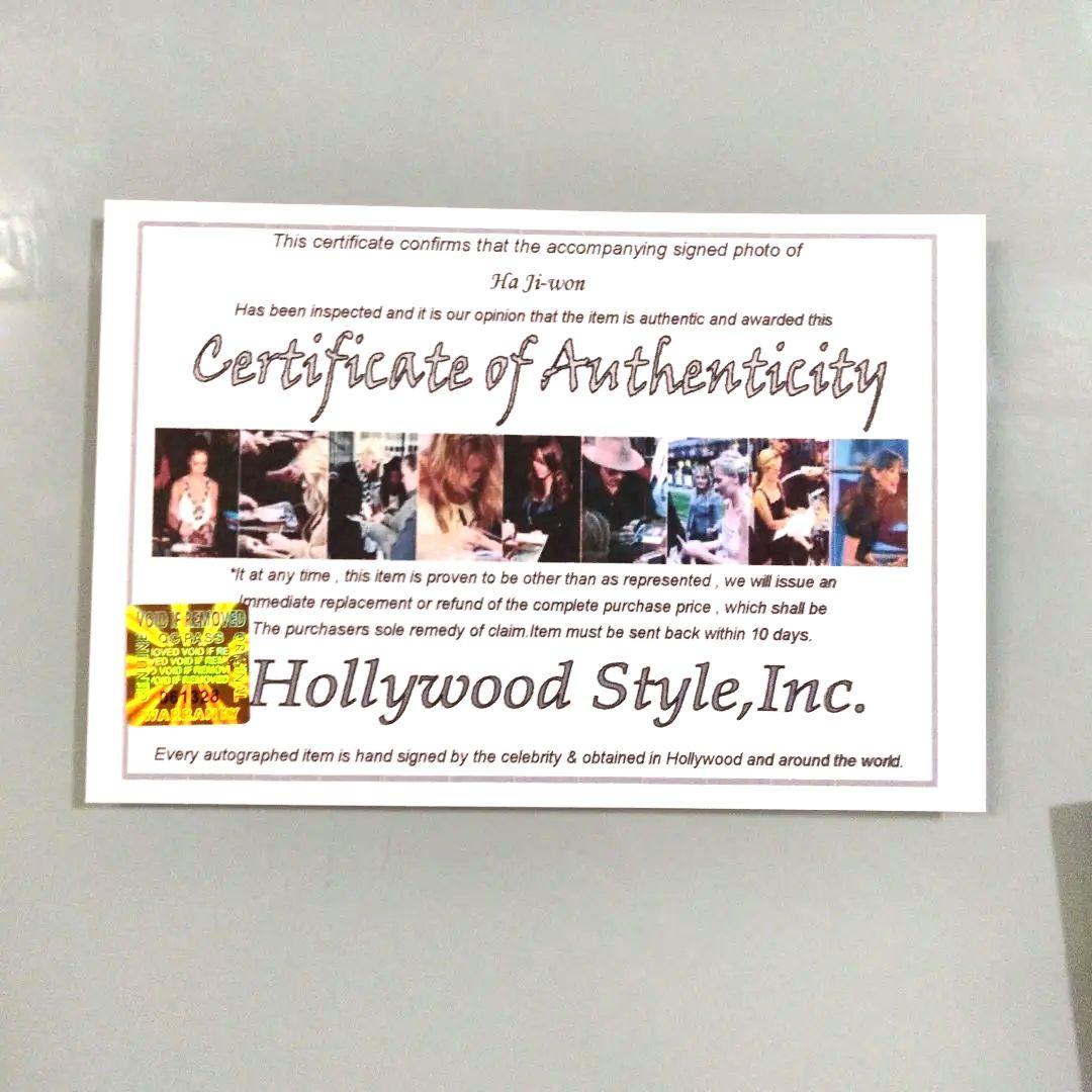 ハ・ジウォン直筆サイン入り2Lサイズ写真…Ha Ji-won …