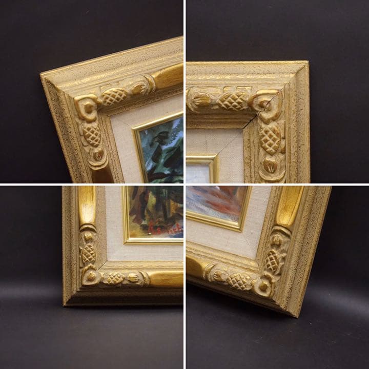 二市村健一 10号 油絵 絵画 芸術 美術 額装 風景画 肉筆画 アート 美術品