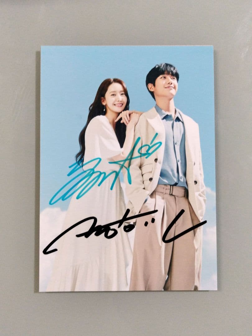 セール中…ユナとチョン・ヘイン直筆サイン入り2Lサイズ写真…