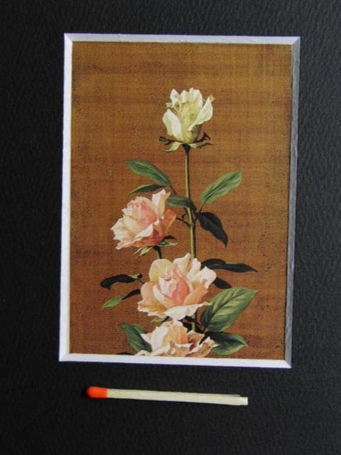 伊勢崎勝人、『薔薇』、希少な画集より、新品高級額・額装付