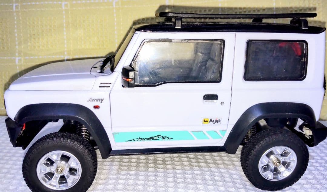 c*a様 スズキ ジムニー 1/16 ラジコン ホワイト 専用トレーラー付き