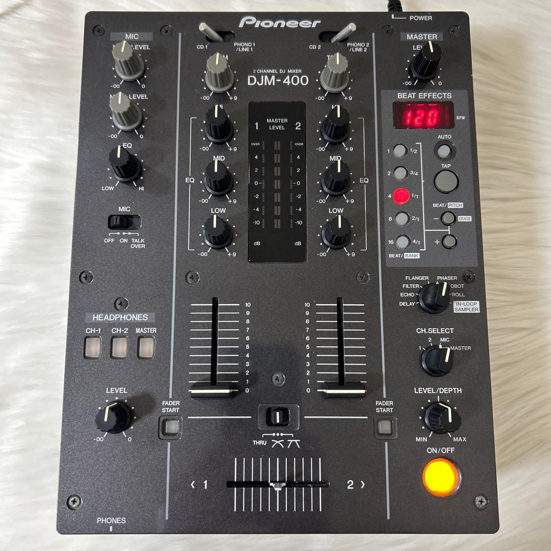 Pioneer DJM-400 2チャンネル DJミキサー
