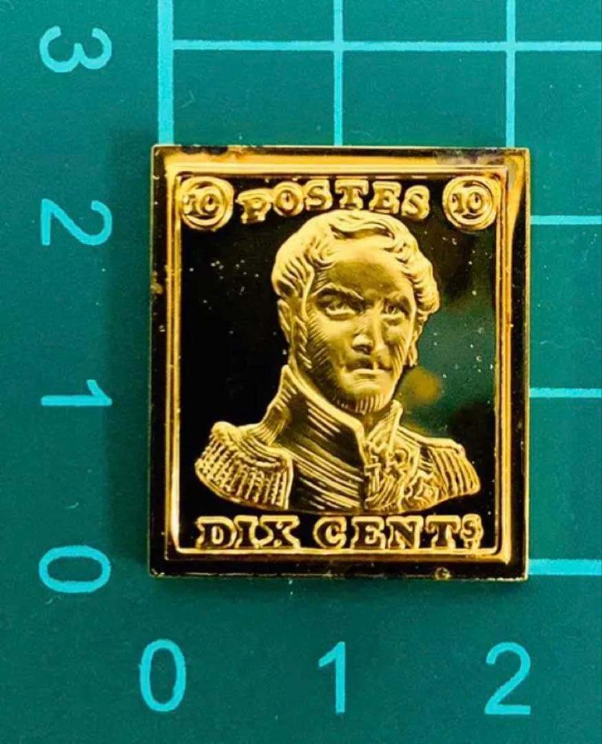 フランクリンミント 切手レプリカ 世界の国々の最初の切手 ベルギー 説明書付1枚