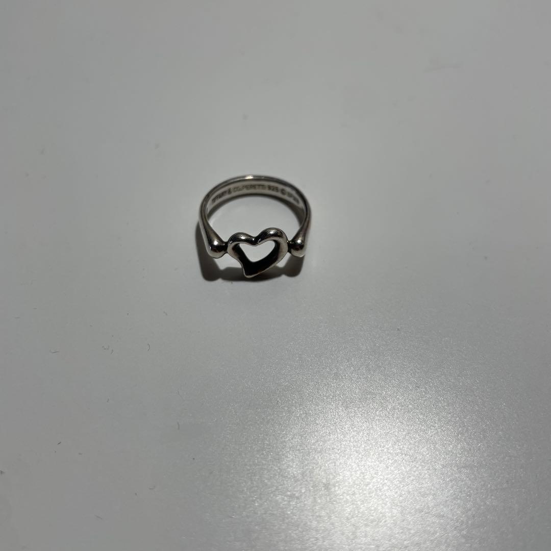ティファニー　オープンハート　リング　シルバー925 8号