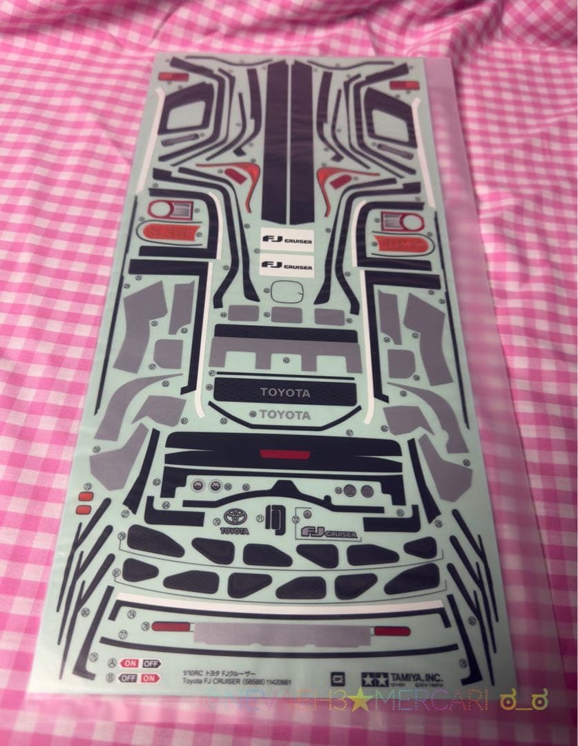 ★隼ちゃん★タミヤ◆トヨタFJクルーザー CC-01シャーシ塗装済