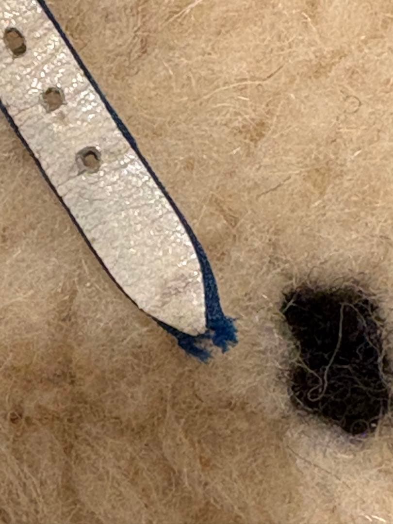 ロレックス　カメレオン　純正ベルト3本セット　ブルー系（水色革&サテン紺サテン）