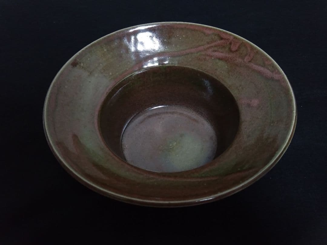 織部釉　カブト鉢　北大路魯山人作　魯山人