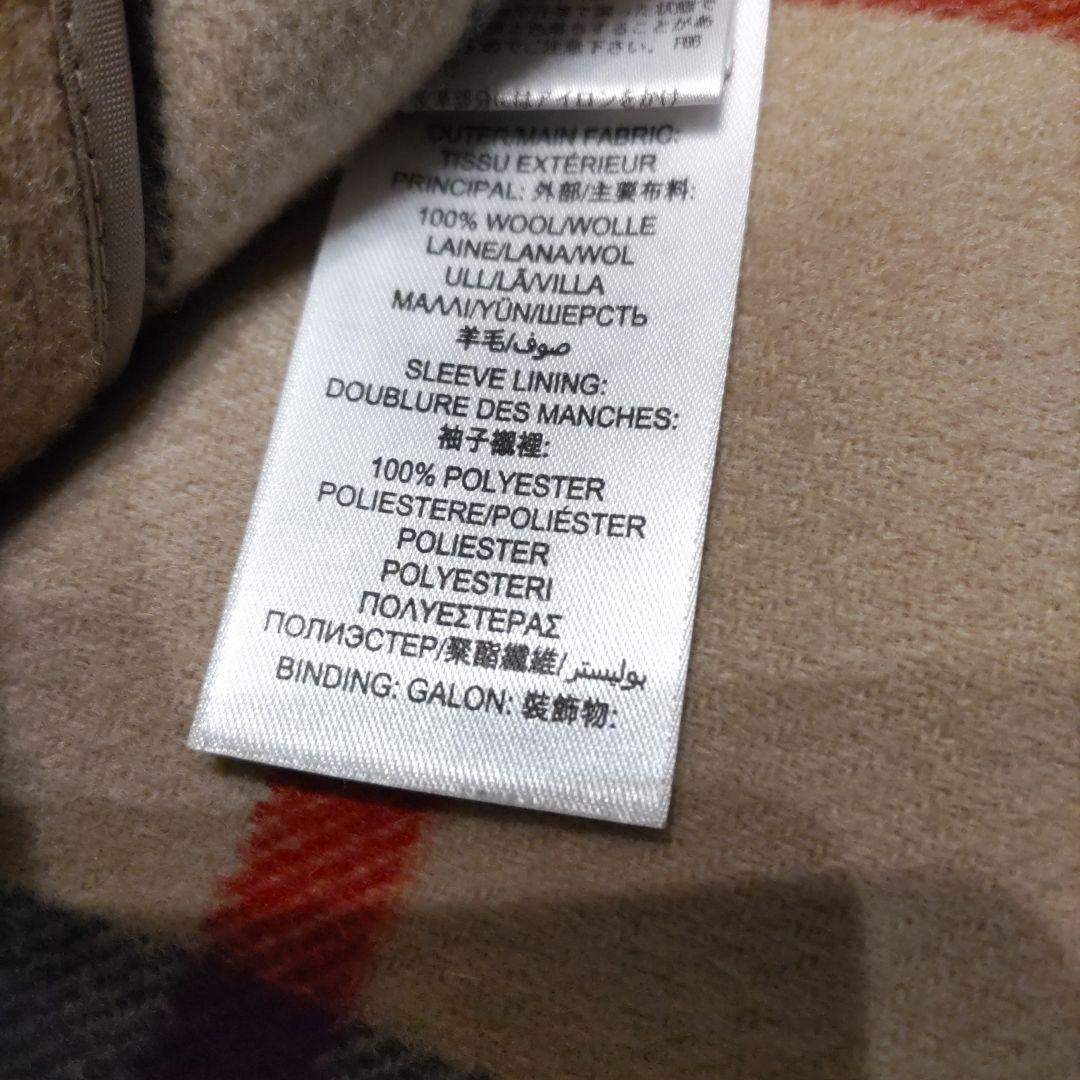 バーバリー　チルドレン　ダッフル　コート　12Y　152cm　受験　薄茶　美品