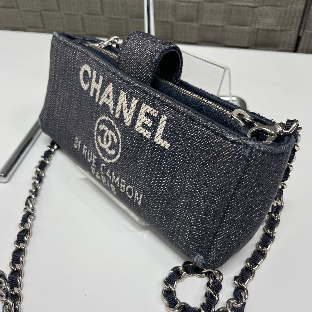 CHANEL ドーヴィル　ポシェット　デニムショルダーバッグ