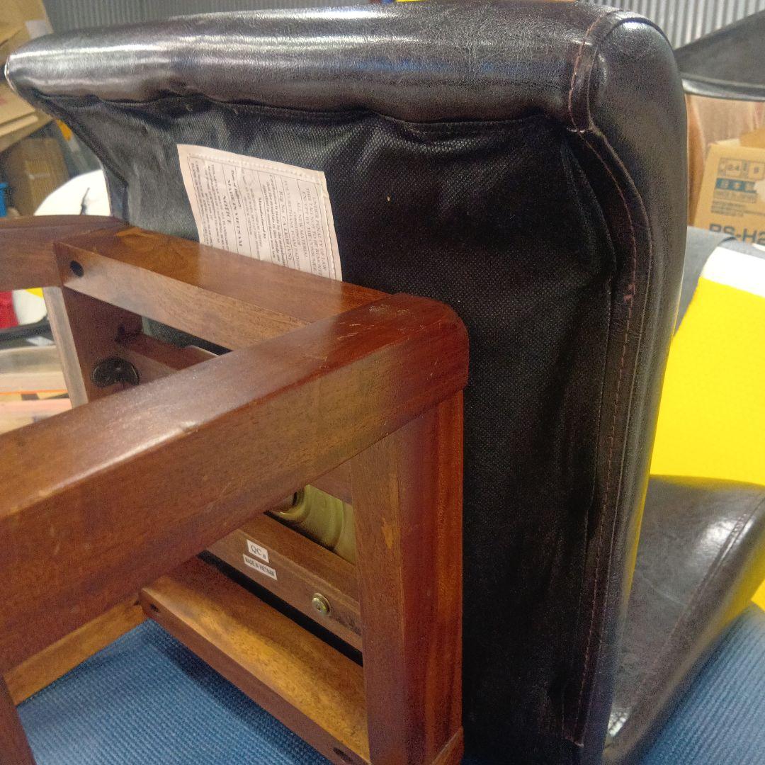 ヴィンテージ MORISHIGE PUレザー アンティーク回転チェア③