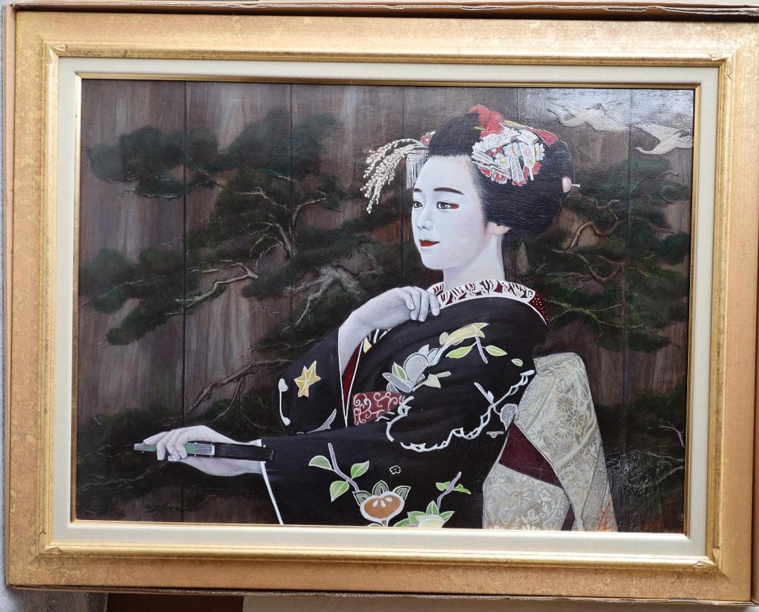 観乃舞（かんのまい）　油彩肉筆画