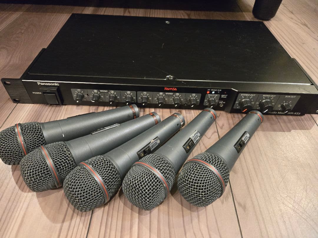 PanasonicマイクWM-D120SW-KオーディオミキサーWR-XS3